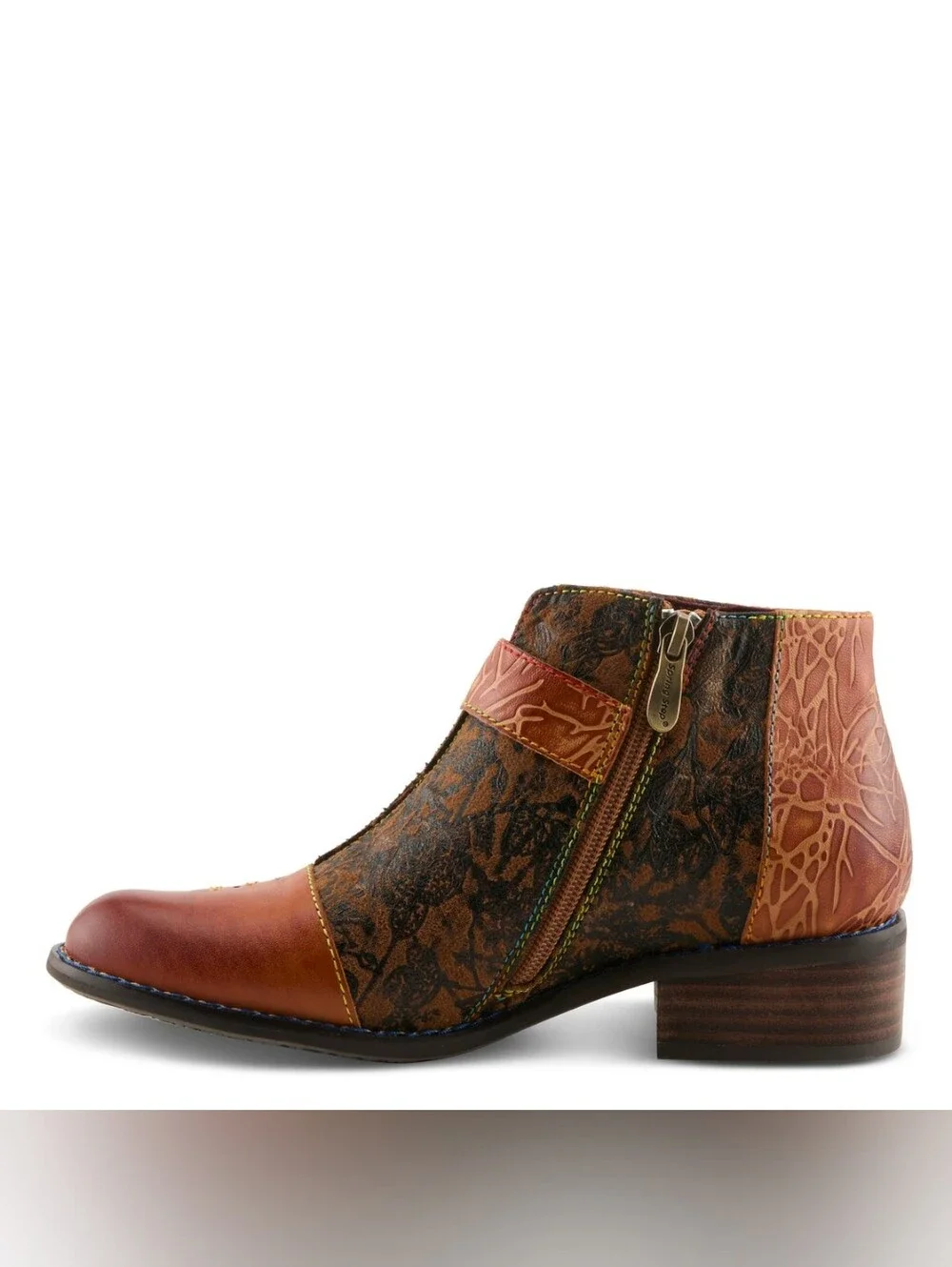 $150 Spring Step L'Artiste Georgiana Boots 39/ 8.5 Camel Multi